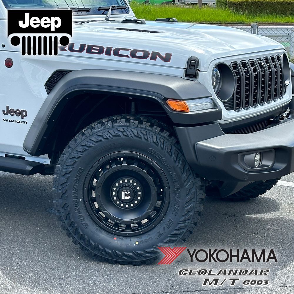 JEEP ラングラー Wrangler JL JK 17インチ LEXXEL SwaGGer スワッガー ヨコハマ ジオランダー MT G003  265/70R17 285/70R17 33x12.50R17 35x12.50R17