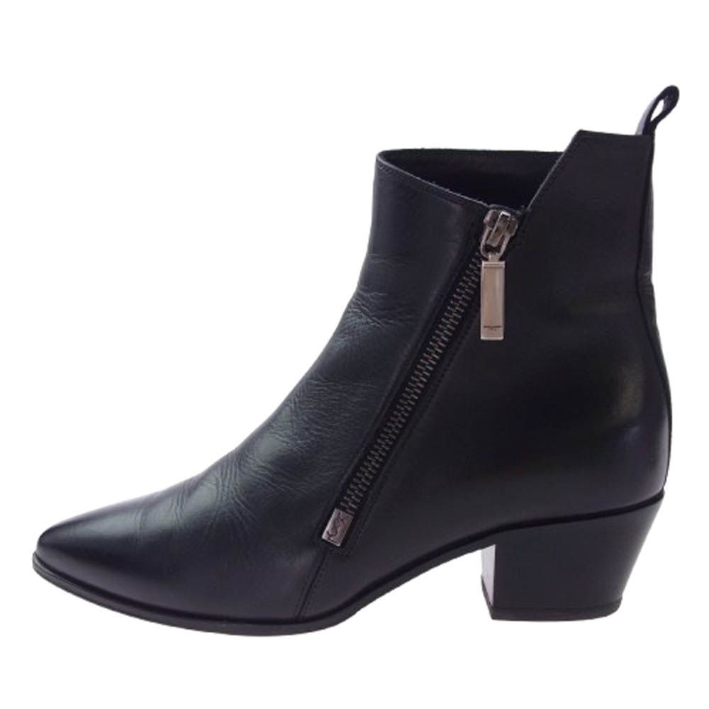 SAINT LAURENT ブーツ 40 早い者勝ち SAINT LAURENT サンローラン 484829 ROCK 40 ZIP BOOTIE サイド