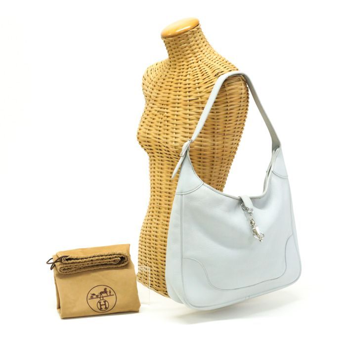 極美品 鑑定済 HERMES トリム35 トリヨンクレマンスレザー ハンドバッグ エルメス HERMES トリム35 トリヨンクレマンス (レザー) □E刻印