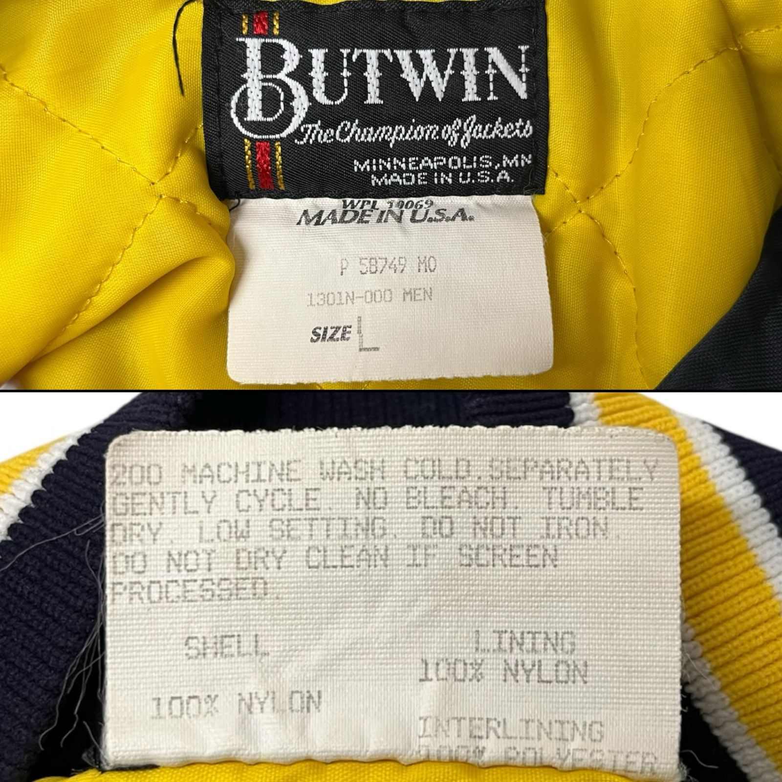 BUTWIN usa製　スタジャン　アメカジ　中綿 楽天市場】butwin（種類（コート・ジャケット）スタジャン）の通販