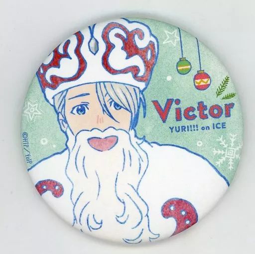 ヴィクトル ニキフォロフ 原画　缶バッジ　缶バッチ　ユーリオンアイス ユーリ!!! on ICE 缶バッジ ヴィクトル・ニキフォロフ ローソン