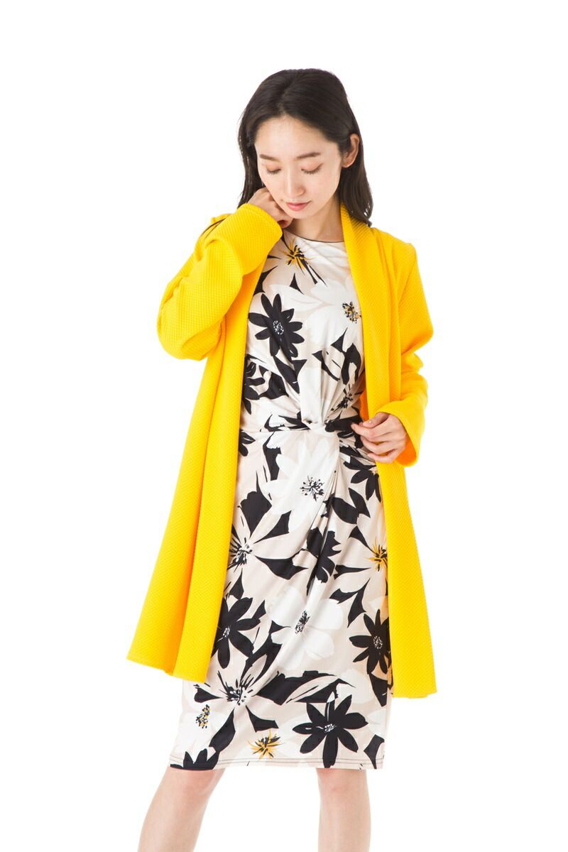 フィフィーユ FIFILLES カーディガン T1 T2 T3サイズ 大人ファッション ジャージー 長袖 レディース 無地 上品 大きいサイズ きれいめ