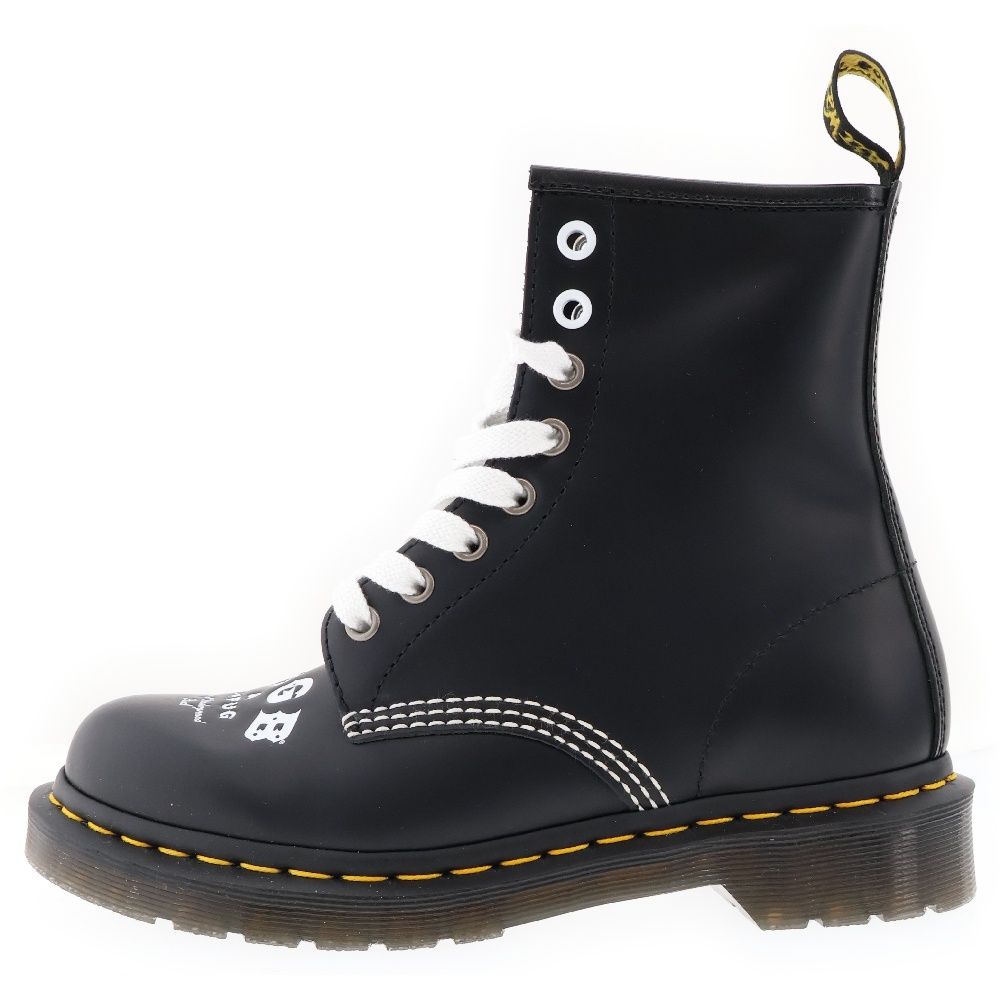 Dr.Martens (ドクターマーチン) ×CBGB & OMFUG 8EYE BOOT 60周年記念 レザー 8ホール レースアップ ブーツ  ブラック レディース 25919001 - メルカリ