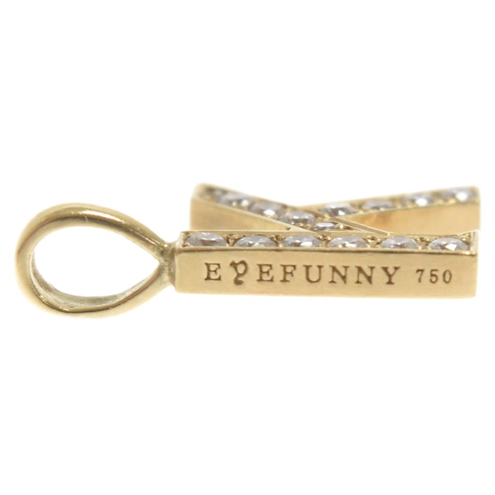 EYEFUNNY (アイファニー) 18KYG イニシャル K ネックレス ペンダント