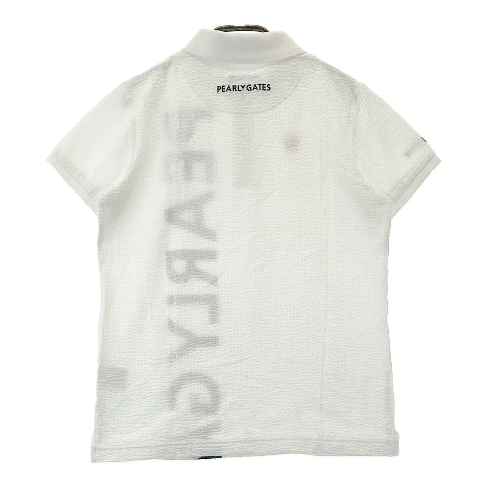 【美品】PEARLY GATES パーリーゲイツ ポロシャツ シアサッカー 半袖 Pe格子サッカー半袖ポロシャツ | PEARLY GATES（パーリーゲイツ