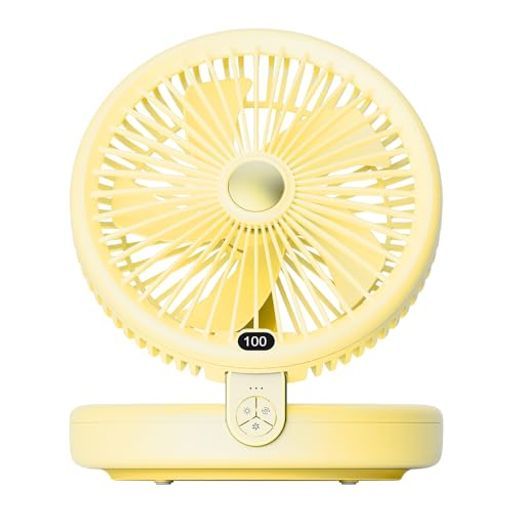 卓上扇風機左右首振り上下角度調節Type-C充電式壁挂 一台多役空気循環換気…