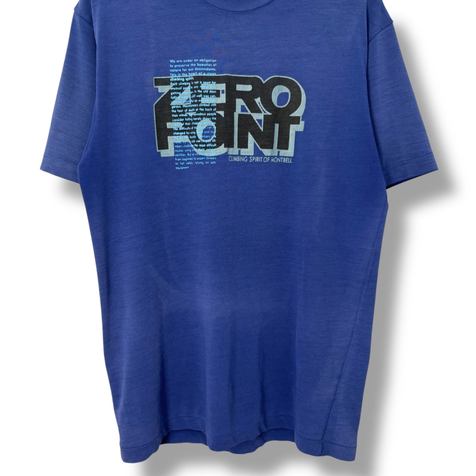 90s montbell ZERO POINT Print T-Shirt Made in JAPAN 【L】 90年代 
