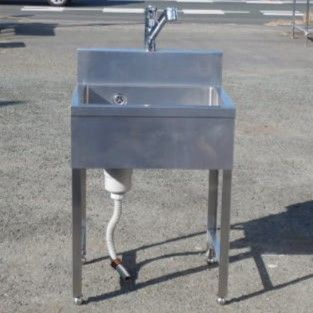 業務用 ステンレス 1槽 シンク W65 D60 H85 15 cm 厨房 槽内寸W570D460深245mm