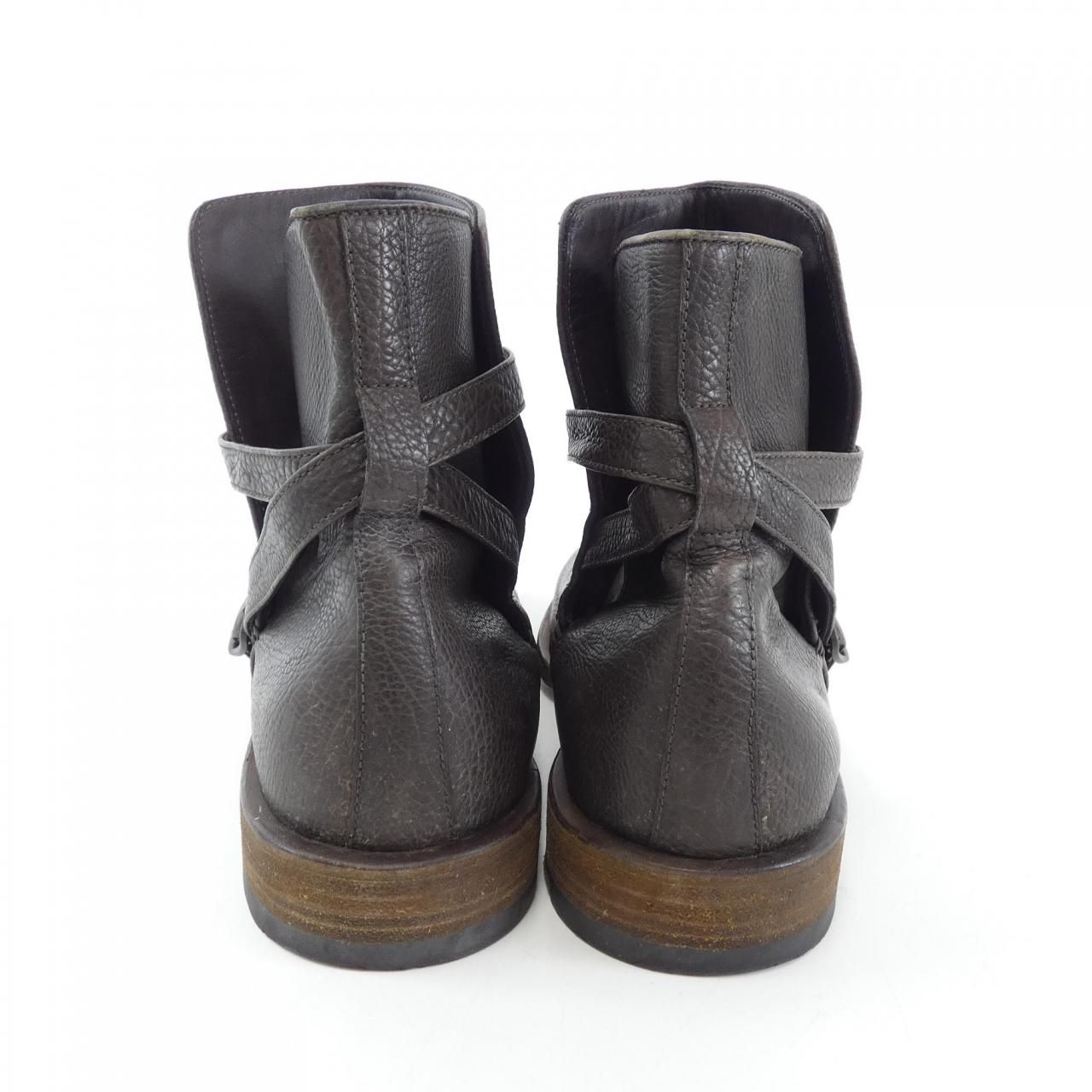 極美品▽Santoni サントーニ レザー ストレートチップ メダリオン