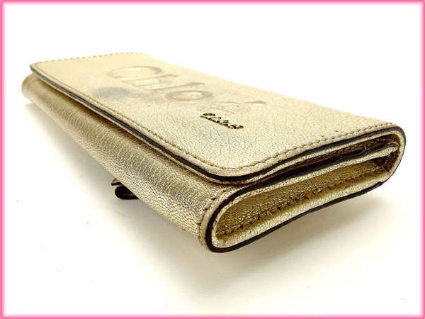クロエ 長財布 ゴールド Chloe 長サイフ サイフ 収納 財布 ユニ