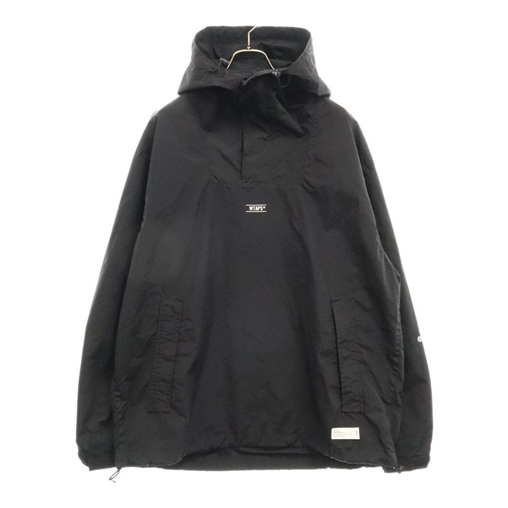 WTAPS (ダブルタップス) 23AW SBS JACKET NYLON. TAFFETA. BRACKETS ナイロンタフタジャケット  ハーフジップボタン マウンテンパーカー ブラック 232WVDT-JKM03 - メルカリ