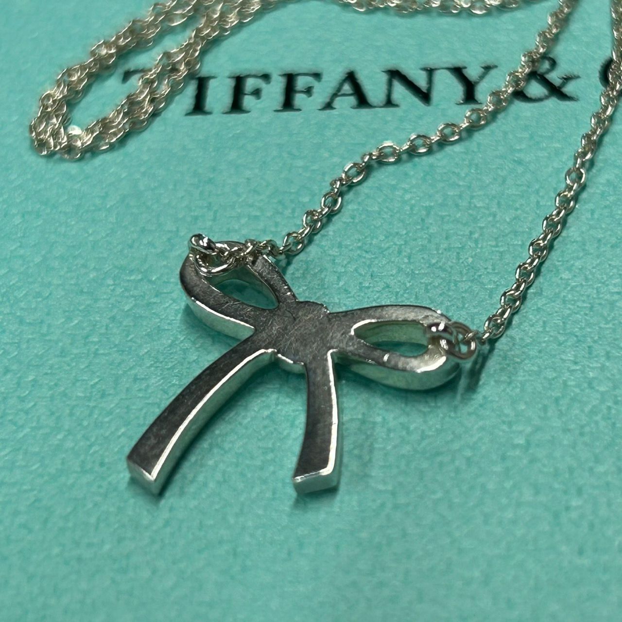 TIFFANY&Co. ティファニー ボウ リボン ネックレス SV925