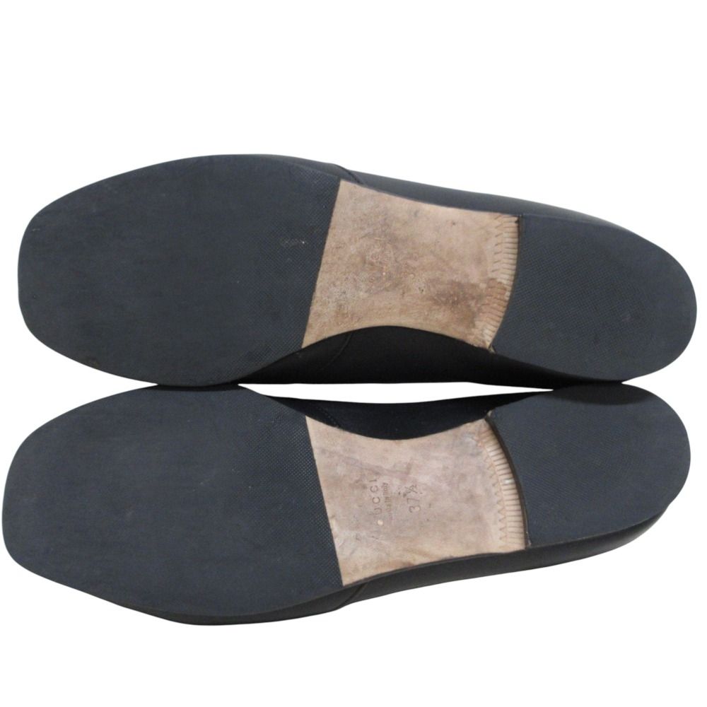 良品 GUCCI グッチ ホースビット レザー ローファー スリッポン