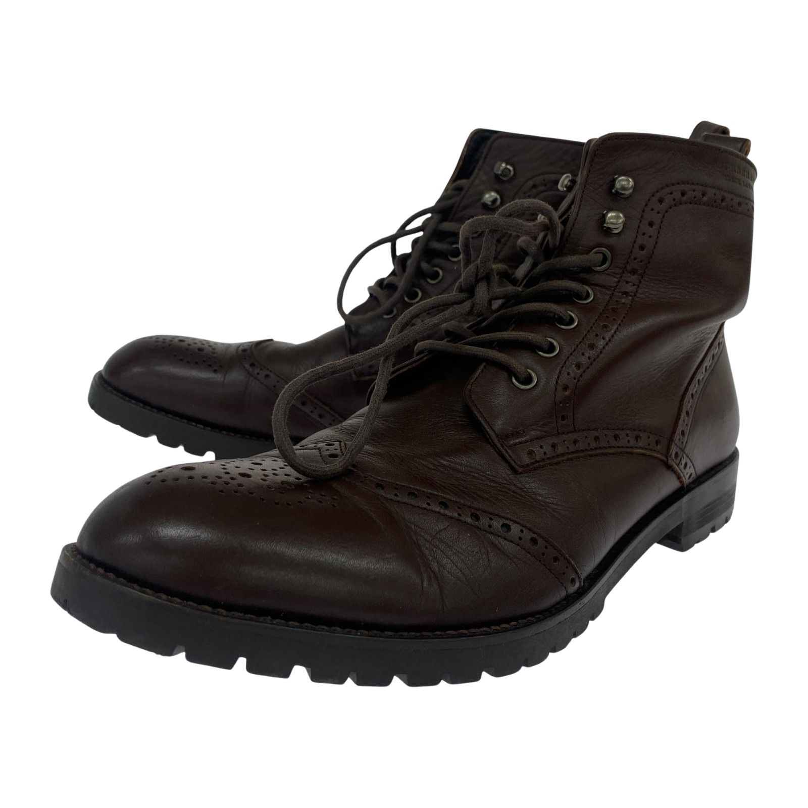 BURBERRY BLACK LABEL バーバリーブラックレーベル ショートブーツ size27/ブラウン