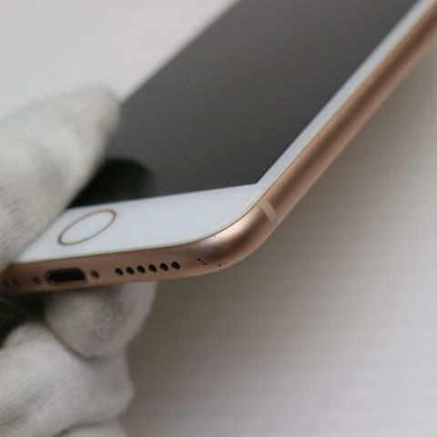 美品 SIMフリー iPhone8 64GB ゴールド 即日発送 スマホ Apple