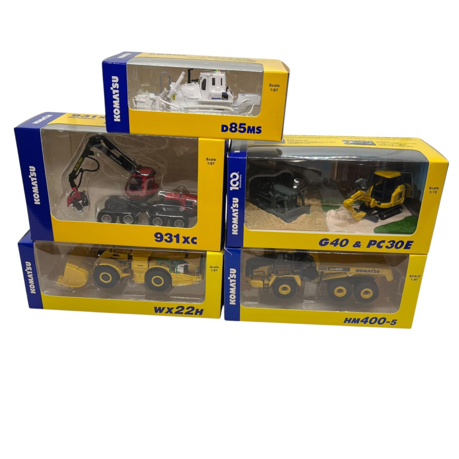 コマツ ミニフィギュアセット 931xc HM400-5 など コマツ ミニフィギュアセット 931xc HM400-5 など コマツ ミニ