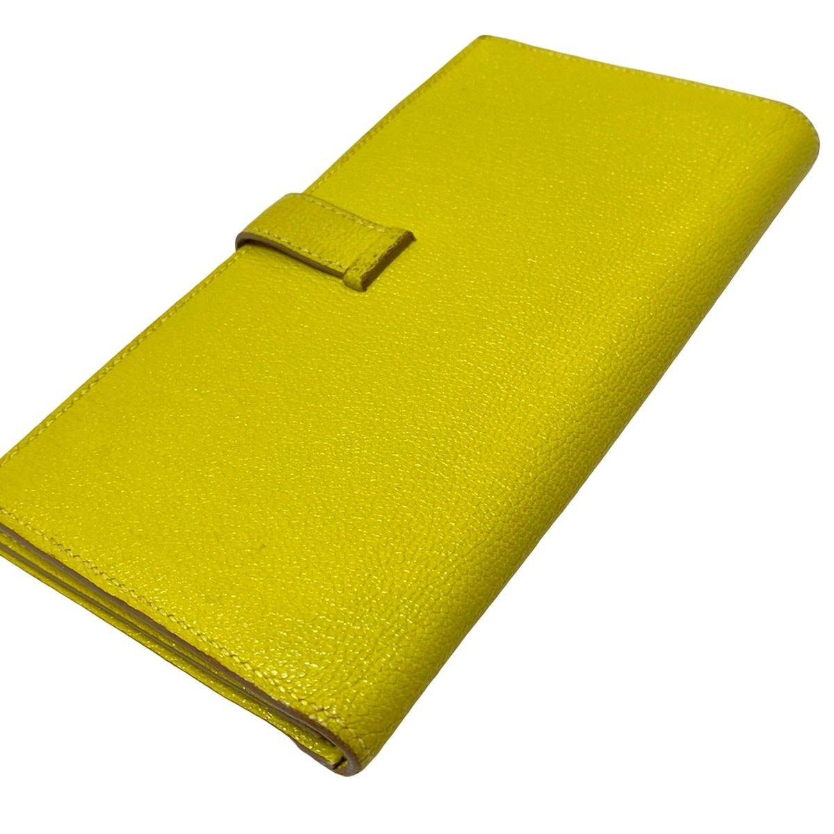HERMESベアンスフレ 長財布 HERMES(エルメス) 長財布 ベアンスフレ ライム 新型金具