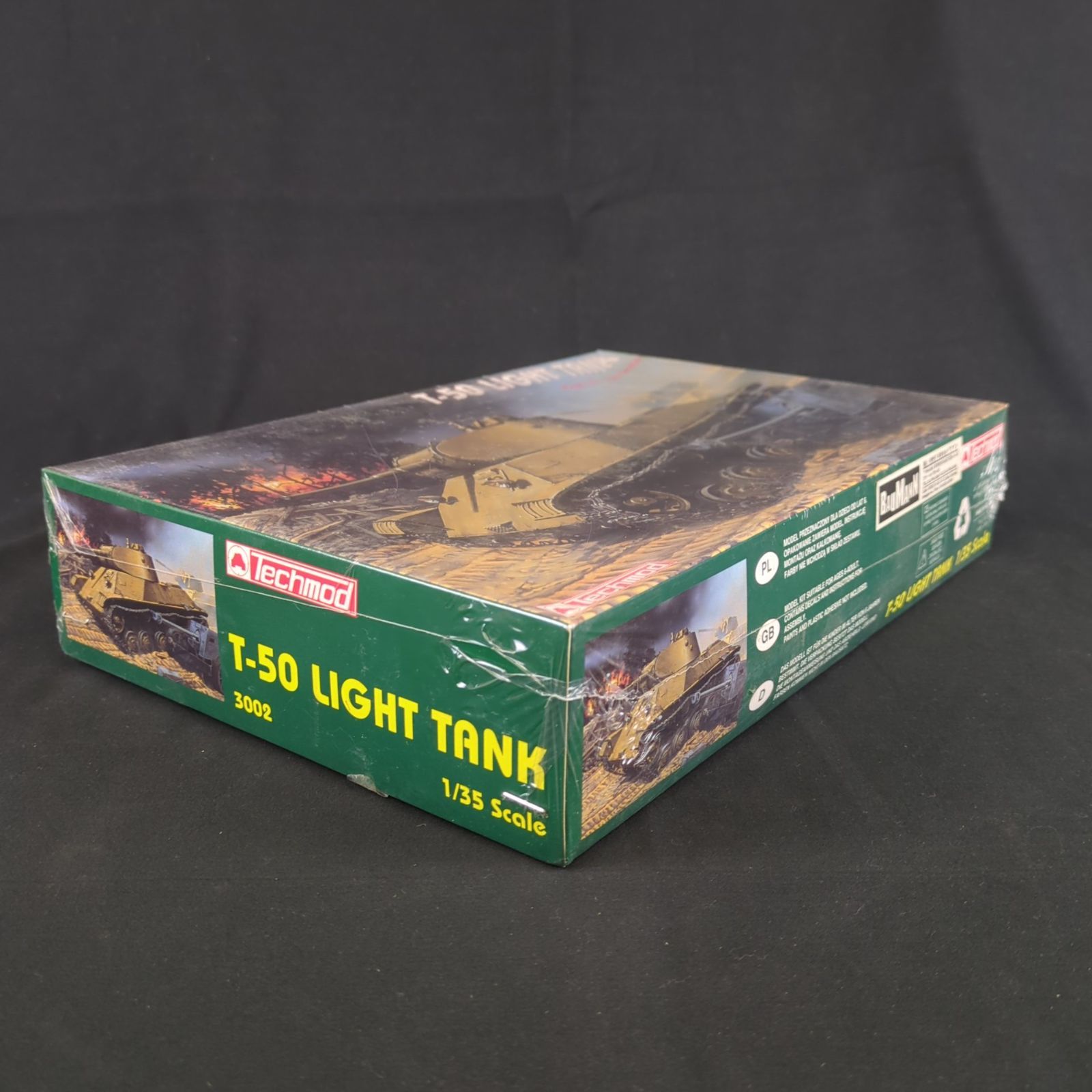 輸入キット テクモッド Techmod 3002 1 35 T-50 Light Tank T-50軽戦車