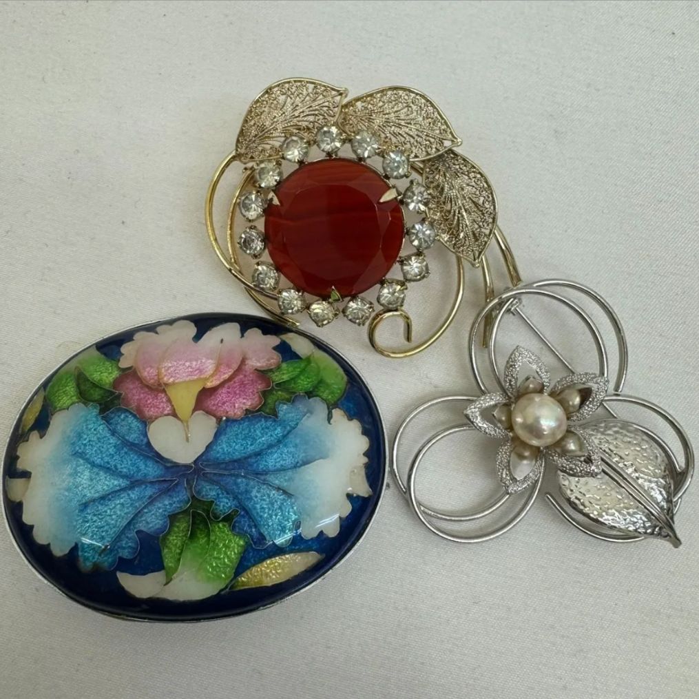 ♡昭和レトロ ブローチ アンティーク 5個セット ♡昭和レトロ ブローチ