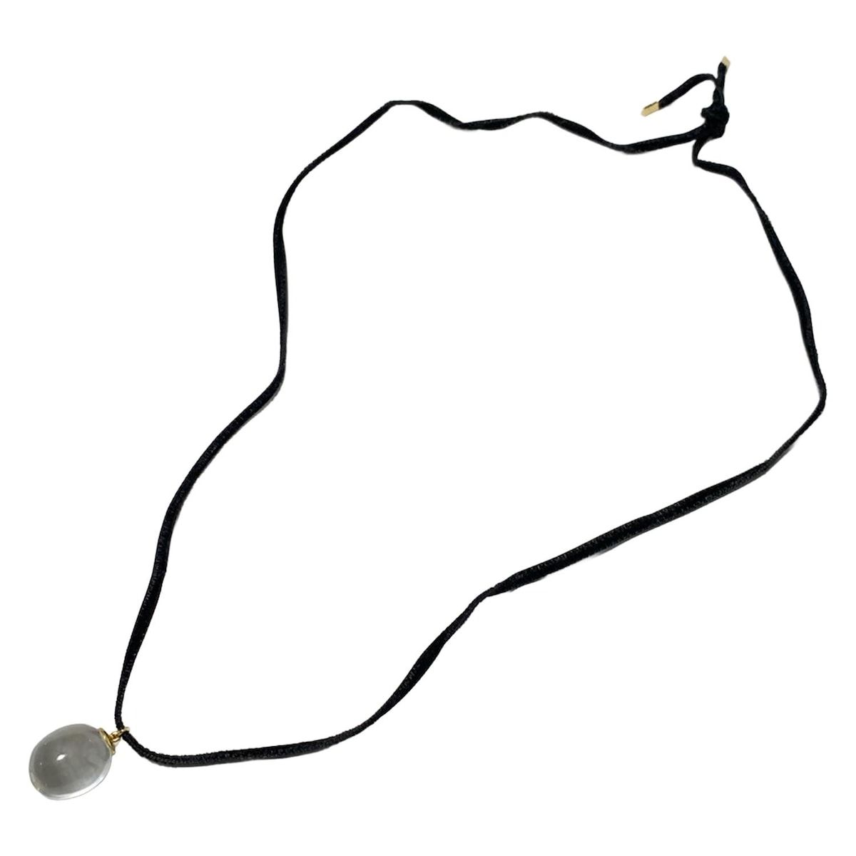 Baccarat バカラ チョーカー - K18YG×クリア×黒