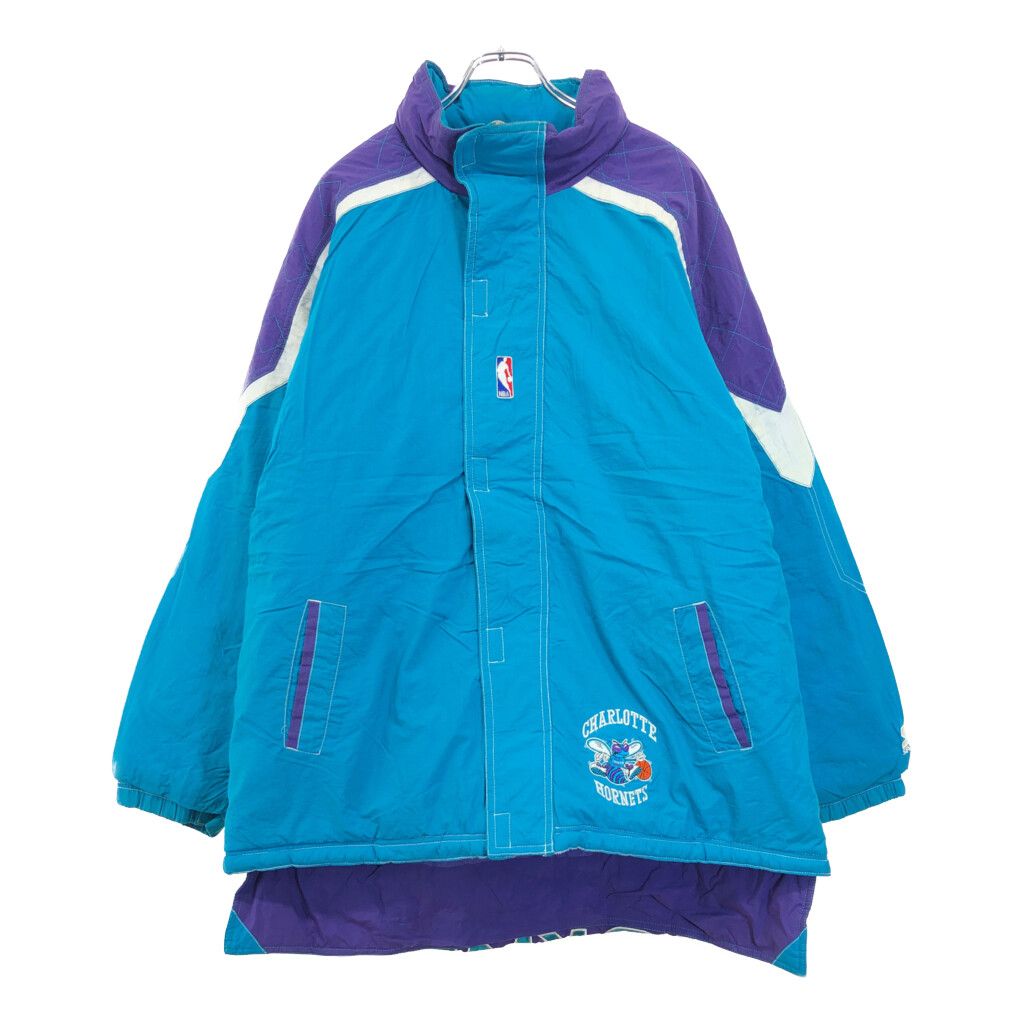 【即購入可能】　NBA スウェット　古着　シャーロット ホーネッツ　バスケ 00年代 STARTER スターター NBA シャーロット・ホーネッツ 中綿