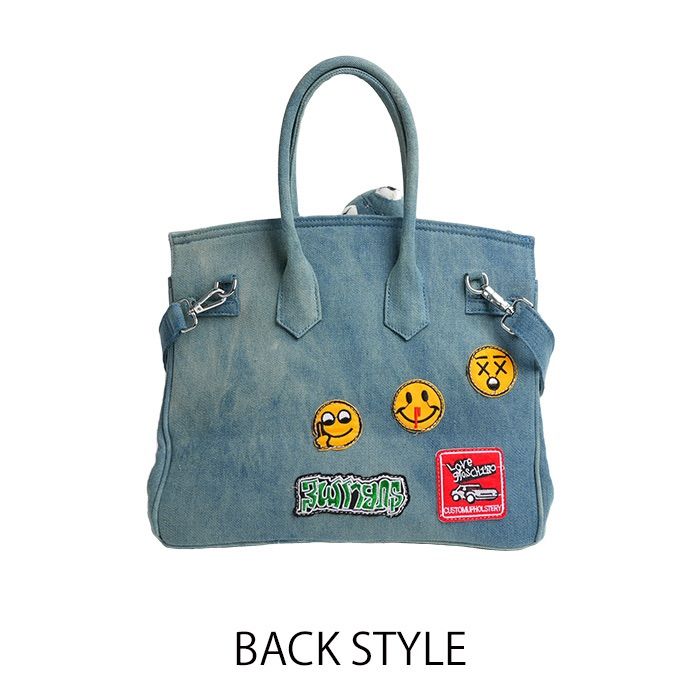 MICALLE MICALLE】カエルワッペンデニムbag - メルカリ