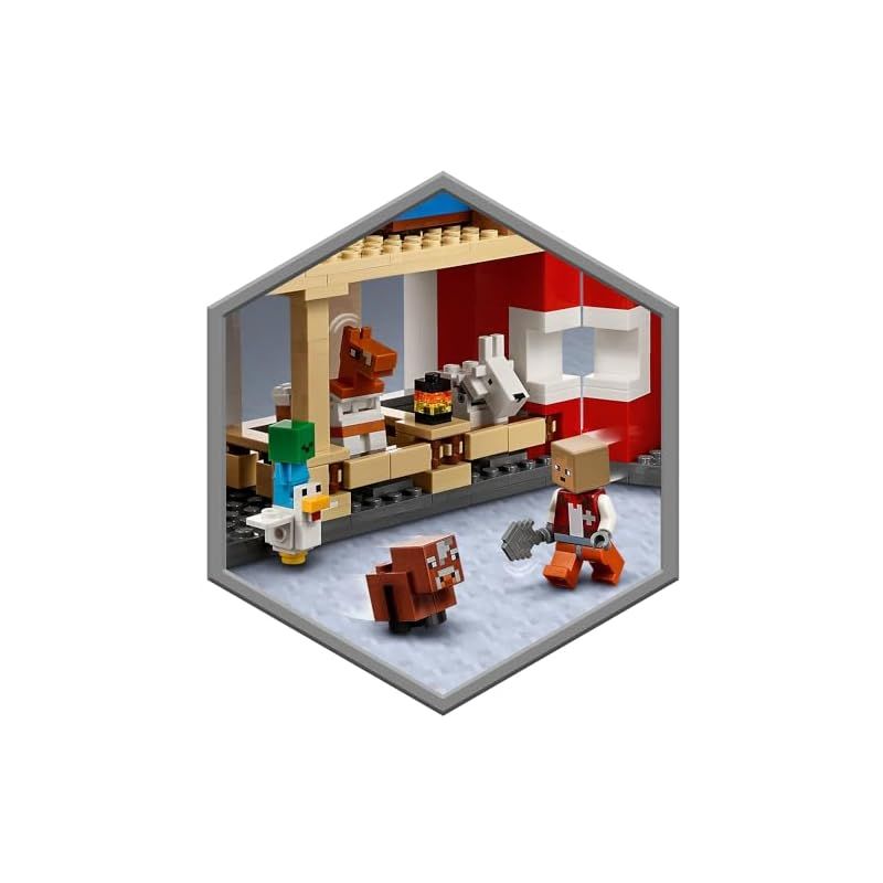 f3k 様 ご確認用 Amazon.co.jp: レゴ(LEGO) マインクラフト 赤い馬小屋 21187