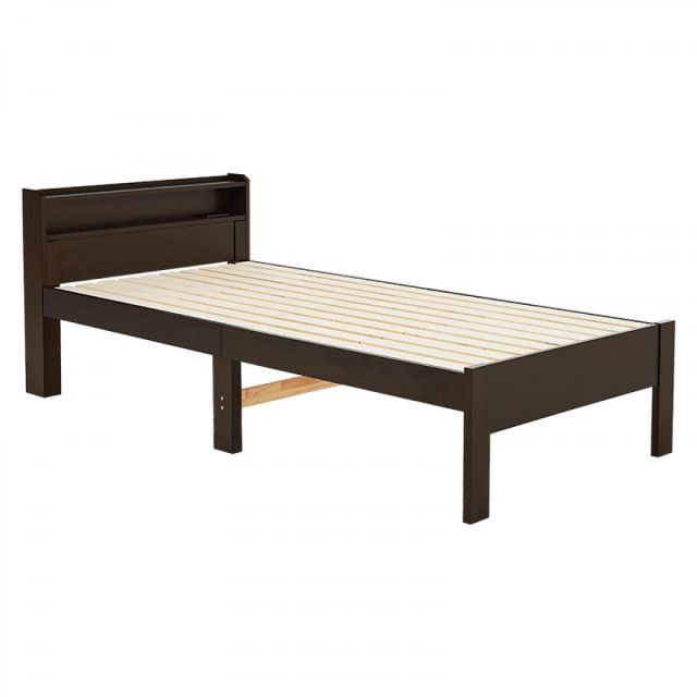 萩原 Hagihara MB-5406S-DBR シングルベッド 新生活 インテリア 家具おしゃれ