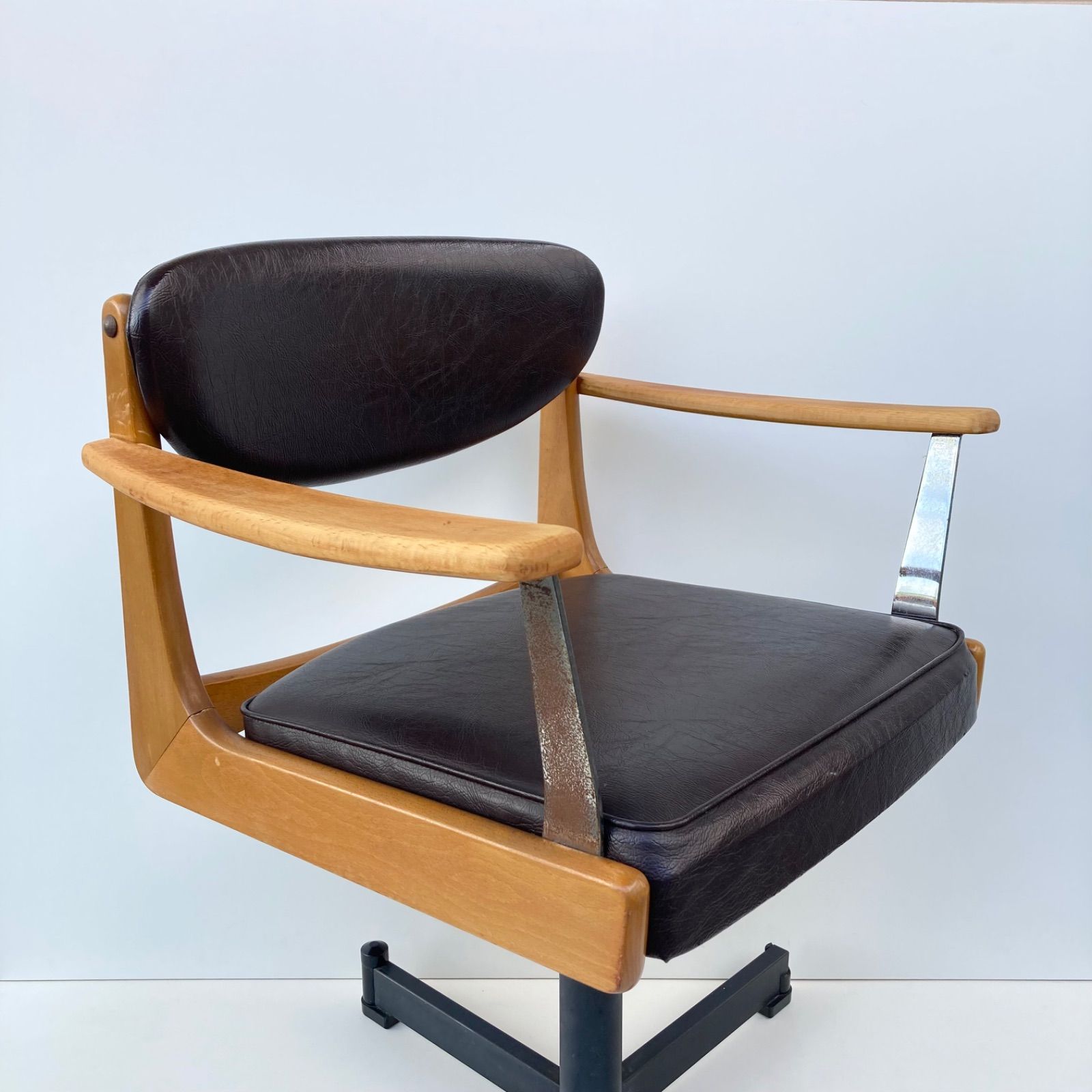 Vintage MARUNI desk chair ヴィンテージ デスクチェア 孔雀マルニ オールドマルニ ブナ材 ミッドセンチュリー 昭和レトロ -  メルカリ