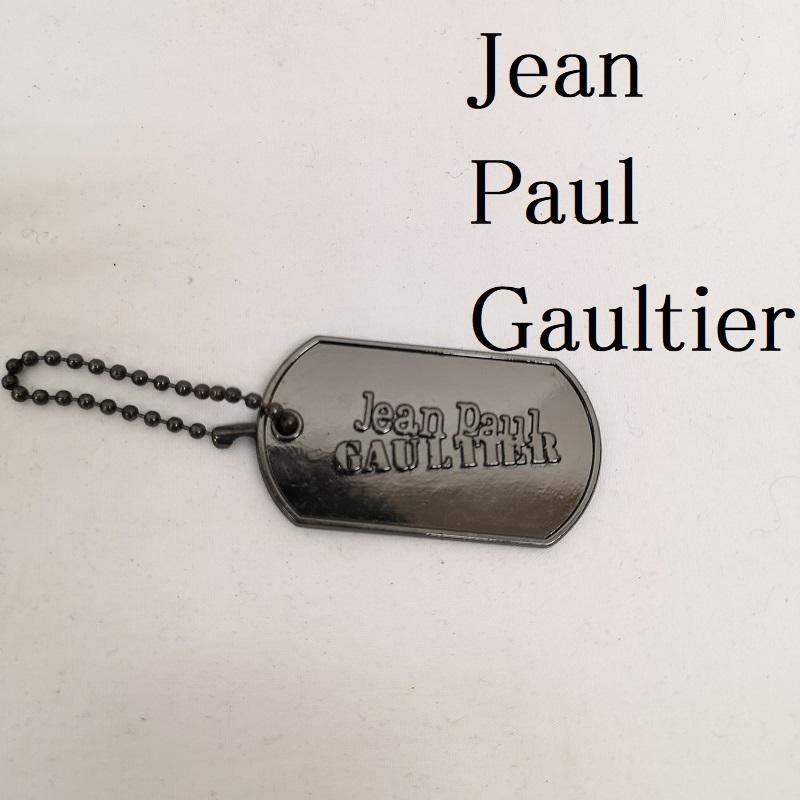 Jean Paul Gaultier ジャンポールゴルチエ キーホルダー ドックタグ メタル ロゴプレート キーホルダー