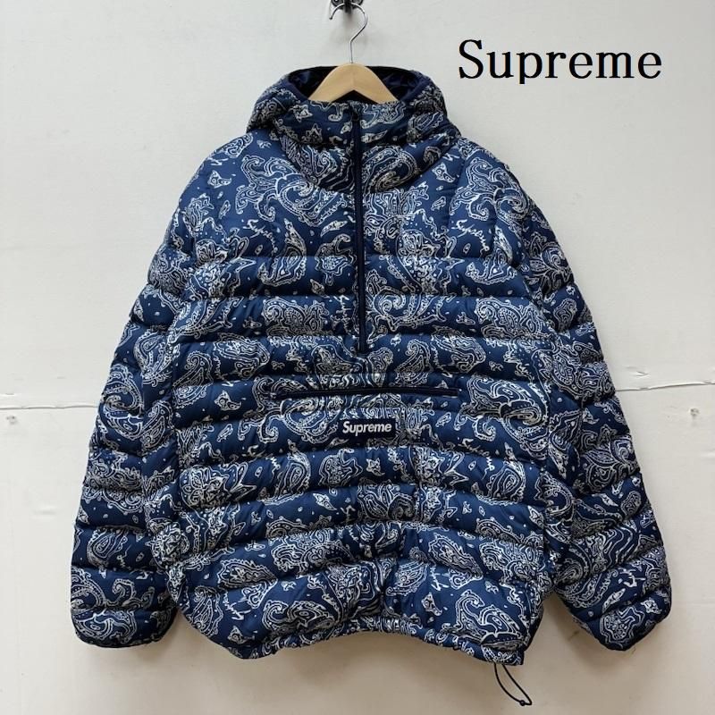 Supreme シュプリーム ジャケット、上着 ダウンジャケット 22AW Micro Down Half Zip Hooded Pullover  ペイズリー柄 マイクロ ダウン ハーフジップ - メルカリ