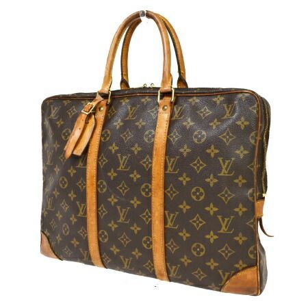 【中古】 ルイヴィトン LOUIS VUITTON ポルト ドキュマン ヴォワヤージュ ブリーフケース ハンドバッグ モノグラム レザー M53361 62MQ383