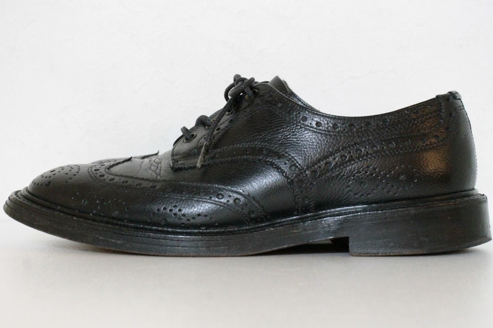Tricker s メンズレザーシューズ 26.5cm Tricker s×Paul Smith|ウィングチップシューズ|26.5cm|黒 ブラック