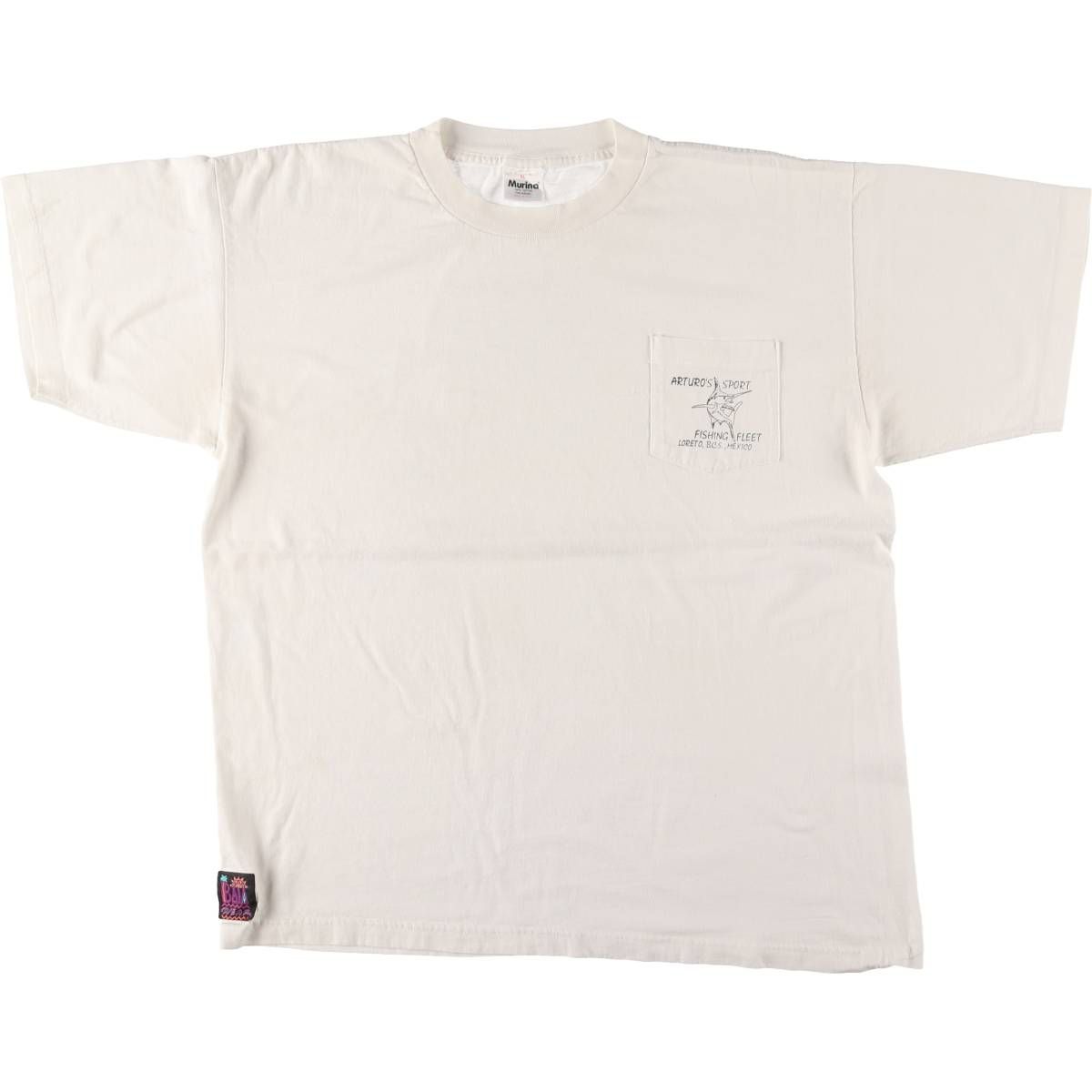 古着 90年代 ムリナ MURINA 魚柄 アニマルTシャツ メンズXL相当 ヴィンテージ|eaa556487