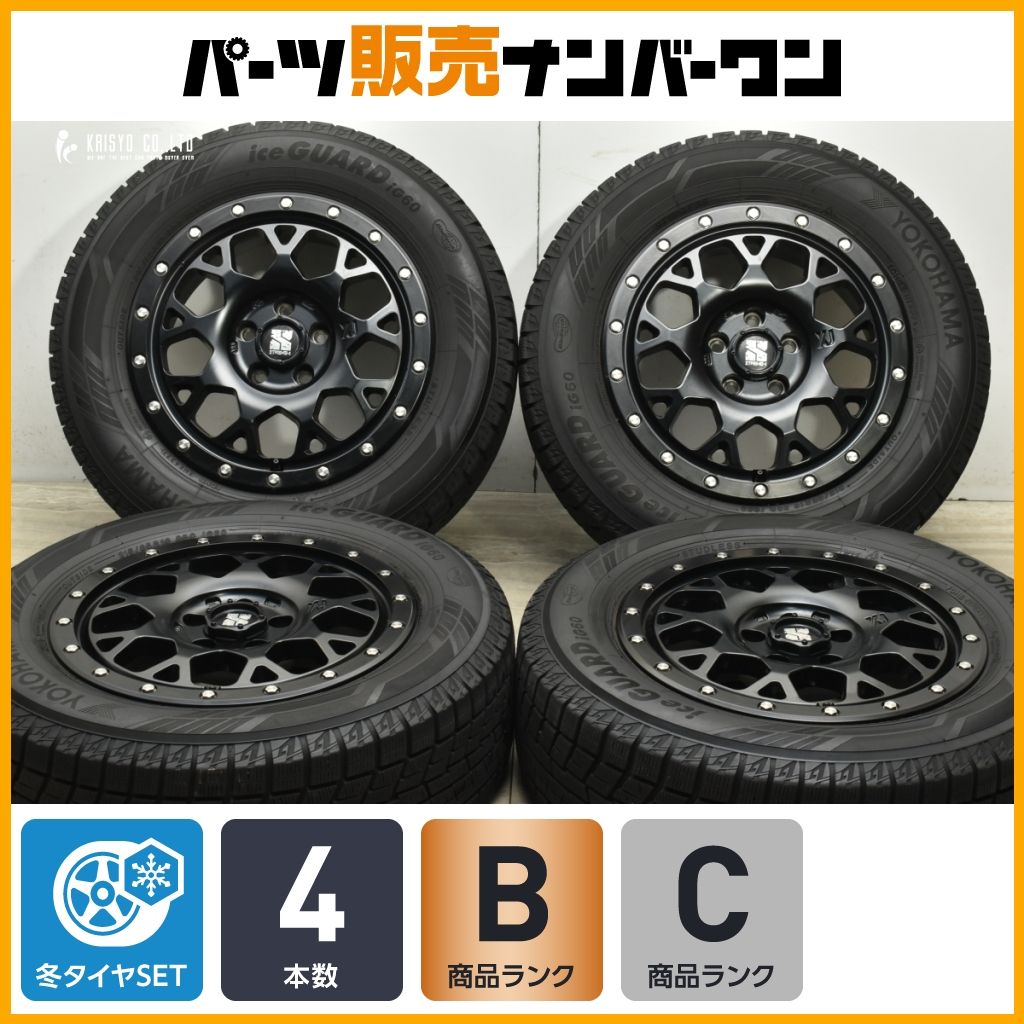 程度良好品 MLJ エクストリームJ XJ04 16in 6.5J 35 PCD110 ヨコハマ アイスガード iG60 215 65R16 ジープ レネゲード コンパス