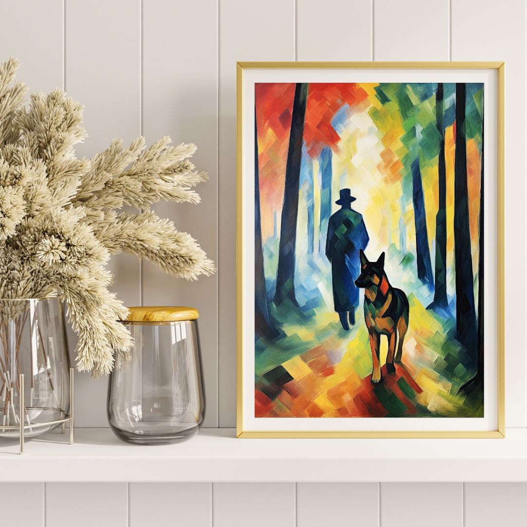 ジャーマン　シェパード　油絵　手描き　原画　油彩画 il_fullxfull.1816957139_dbo1.jpg