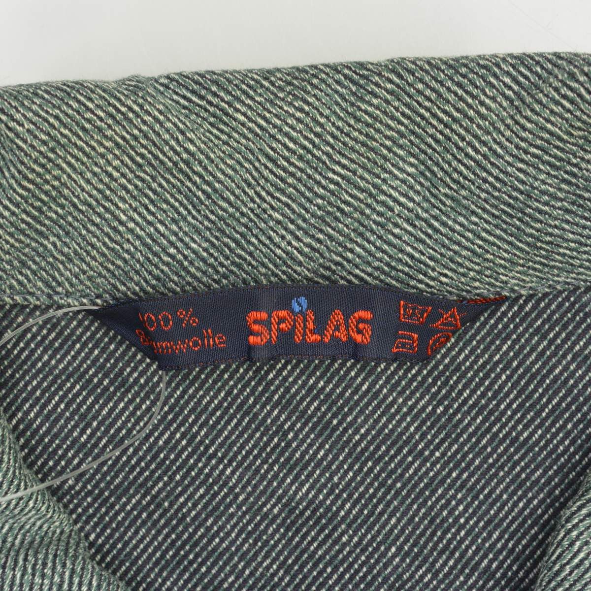 【SPILAG】グリーンデニムカバーオール SPILAG】グリーンデニムカバーオール - メルカリ