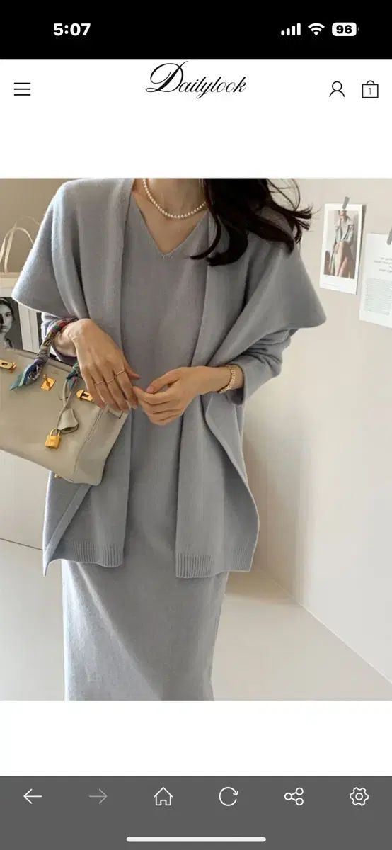 デイリーウェア VネックLEMAIRE ルメール ONE PIECE ペールブルー Mサイズ