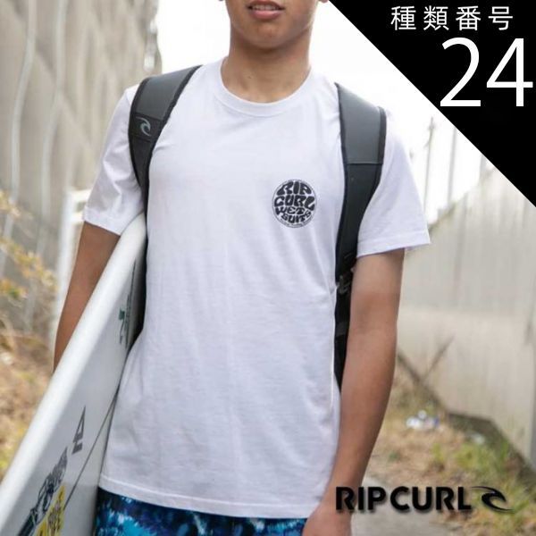 種類24：WHITE/L 【RIPCURL/リップカール】CTEST9 WETTIE ICON TEE 半袖 Tシャツ メンズ ティーシャツ トップス
