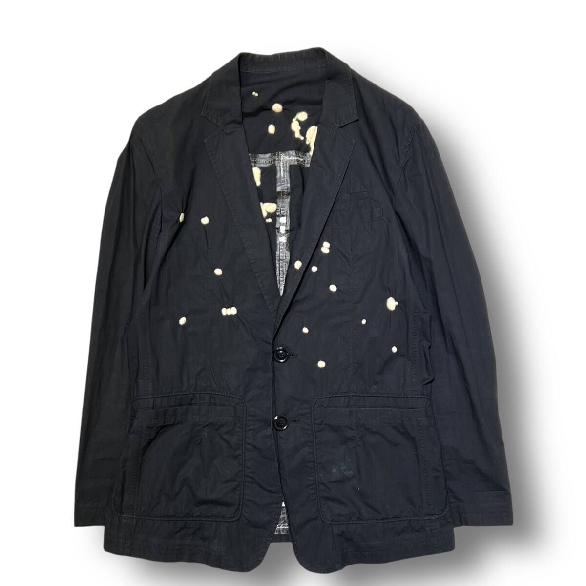 09SS Undercoverism×NGAP 刺繍デザインテーラードジャケット NEO BOY期 サイズ 3 C9101 ブラック アンダーカバー