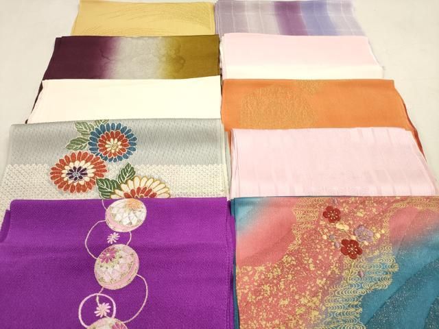 平和屋着物 和装小物 帯揚げ10枚セット 正絹 DAAV2481xg