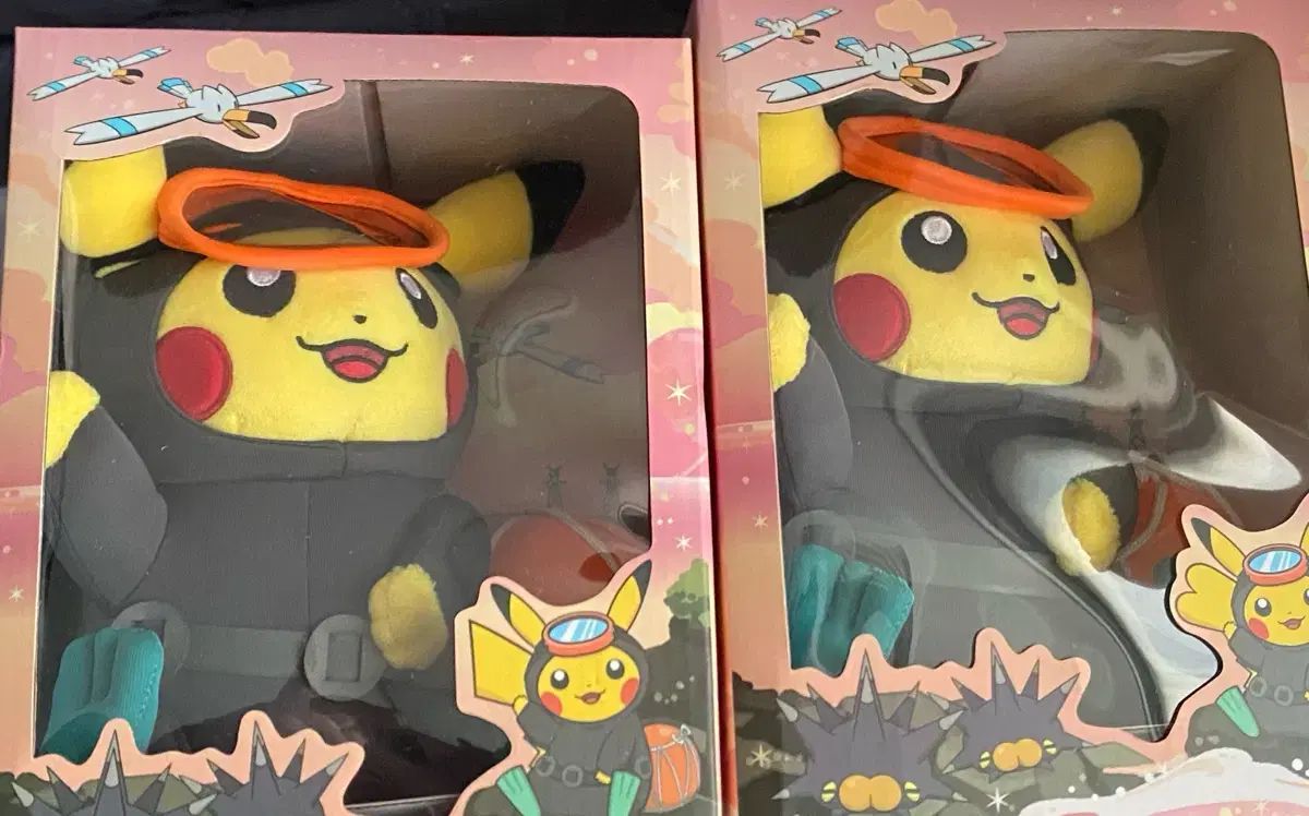 ポケモン チェジュ EDITION 海女 ピカチュウ メス オス 未開封 ぬいぐるみセット