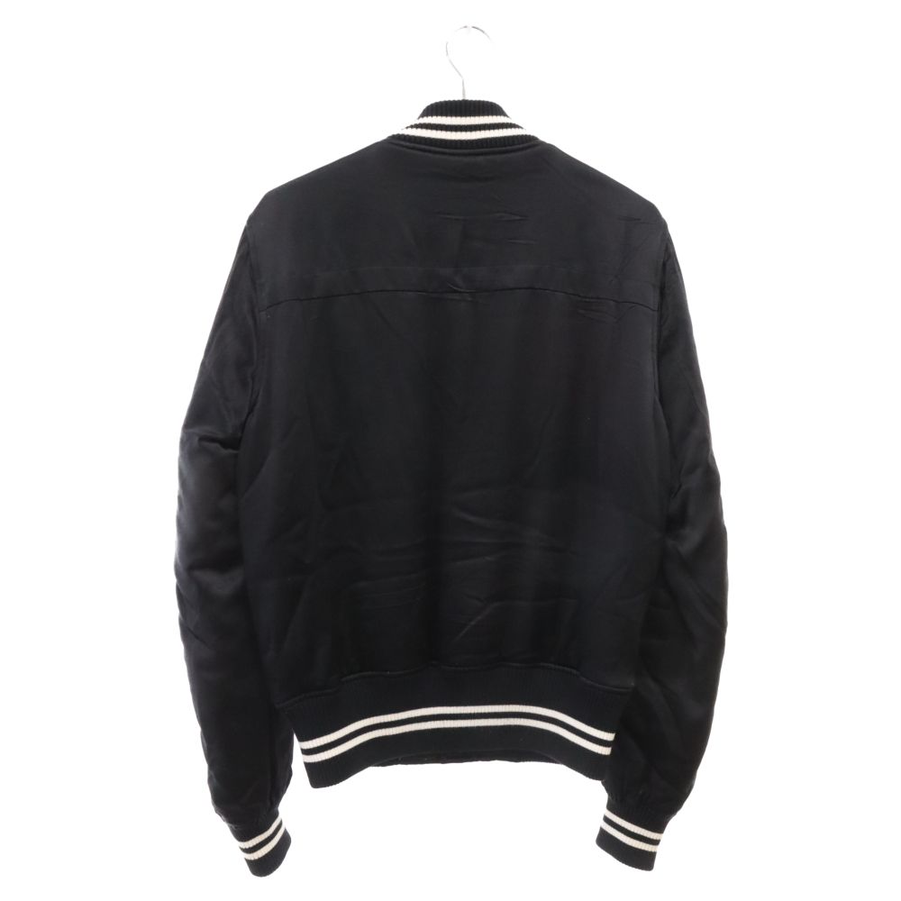 AMIRI (アミリ) シルク中綿スタジャン ブルゾン ブラック