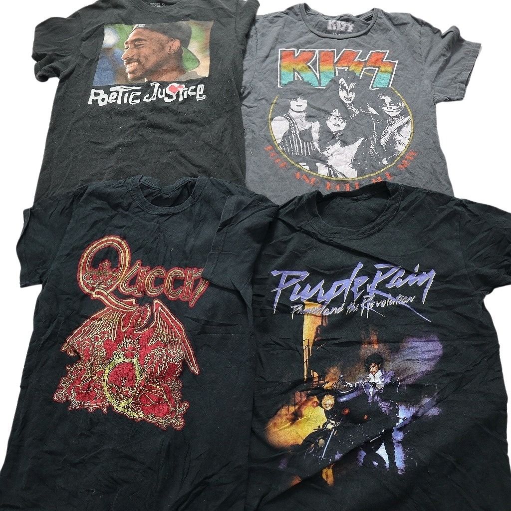 古着卸 まとめ売り 音楽・バンド 半袖Tシャツ 16枚セット (メンズ S  