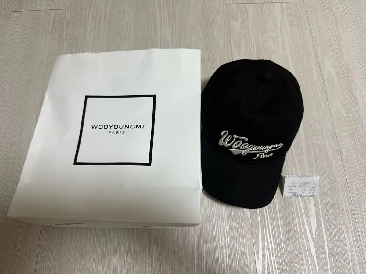 WOOYOUNGMI♦ロゴ入り キャップ ブラック 25ss WOOYOUNGMI(ウーヨンミ) ブラック レタリング ボール