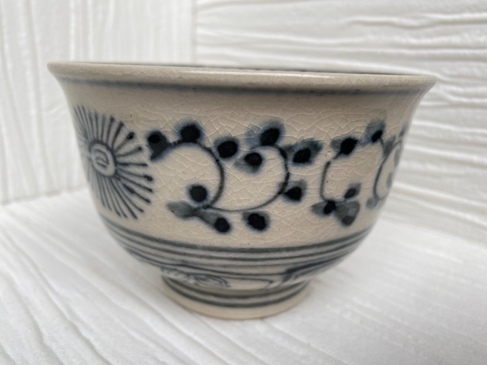 W134 数茶碗 十客『安南 茶碗』『不老園 造』 共箱 茶道具 W134 数茶碗