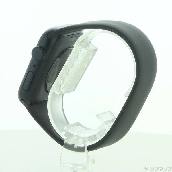〔未使用品〕 未使用品 Apple Watch SE 第2世代 GPS 44mm ミッドナイトアルミニウムケース ブラックソロループ【196】