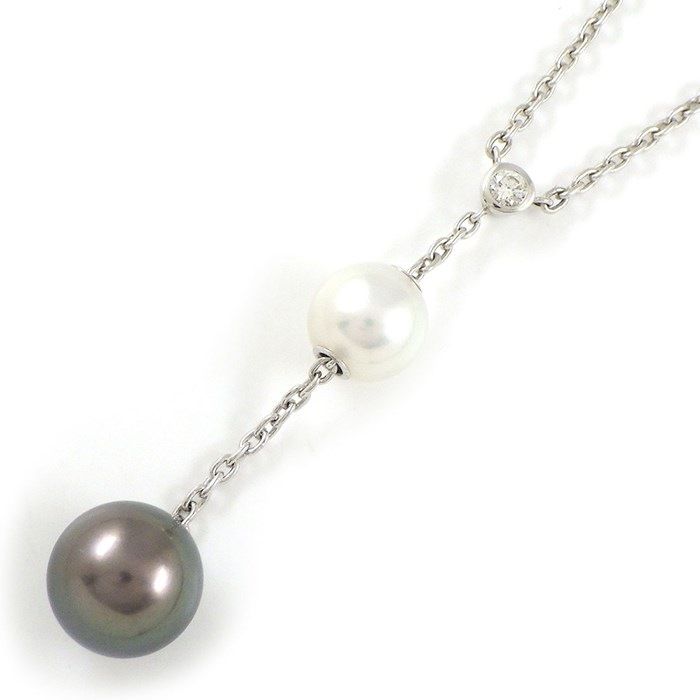 ミキモト MIKIMOTO ネックレス スウィング ドロップ Yシェイプ パール  