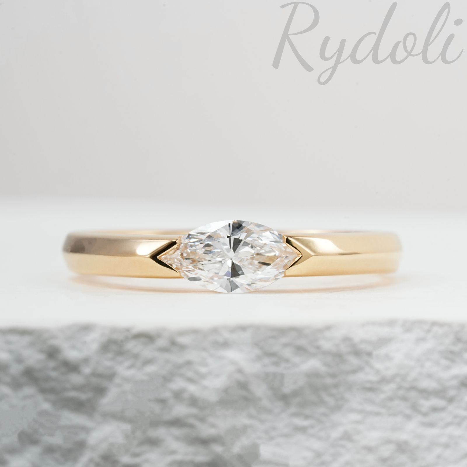 新品未使用 Au750 18K 1ct大粒リング 鑑定書なし 1カラット 18金