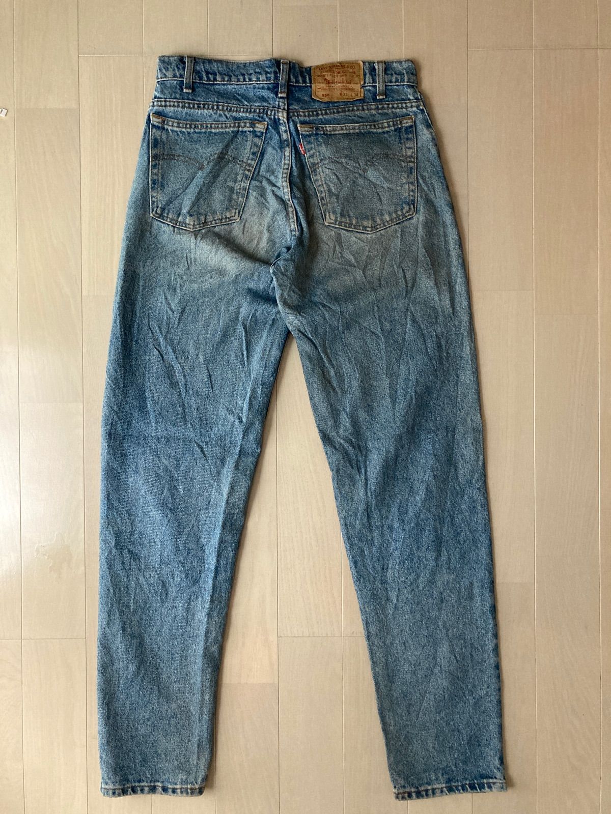 38【Levi's 550】リーバイス W32 L34 USA製 ワイド バギー - メルカリ